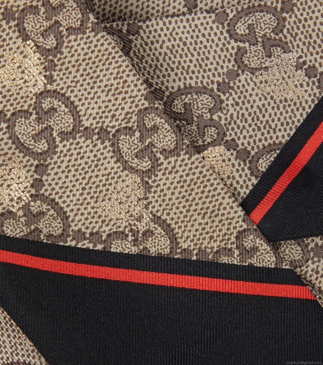 GucciGG jacquard silk scarf