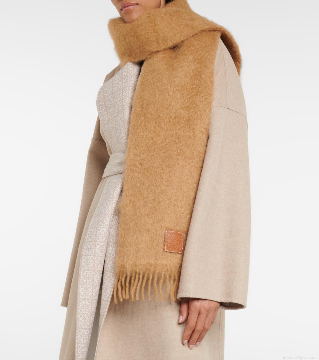 LoeweMohair and wool-blend scarf