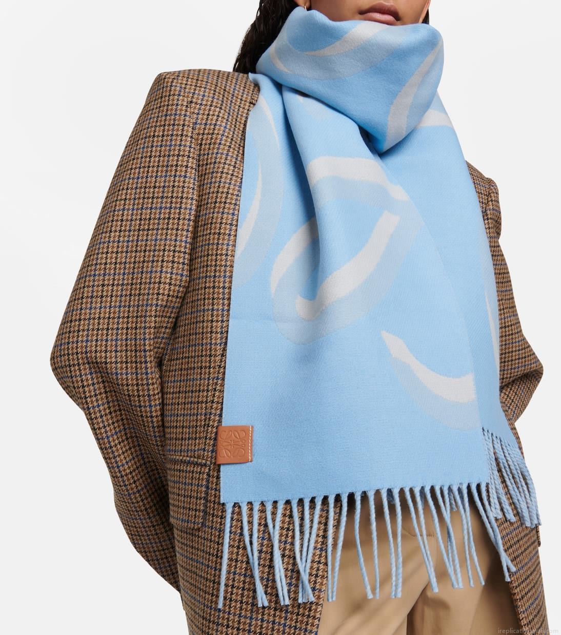 LoeweAnagram wool, cashmere, and silk scarf