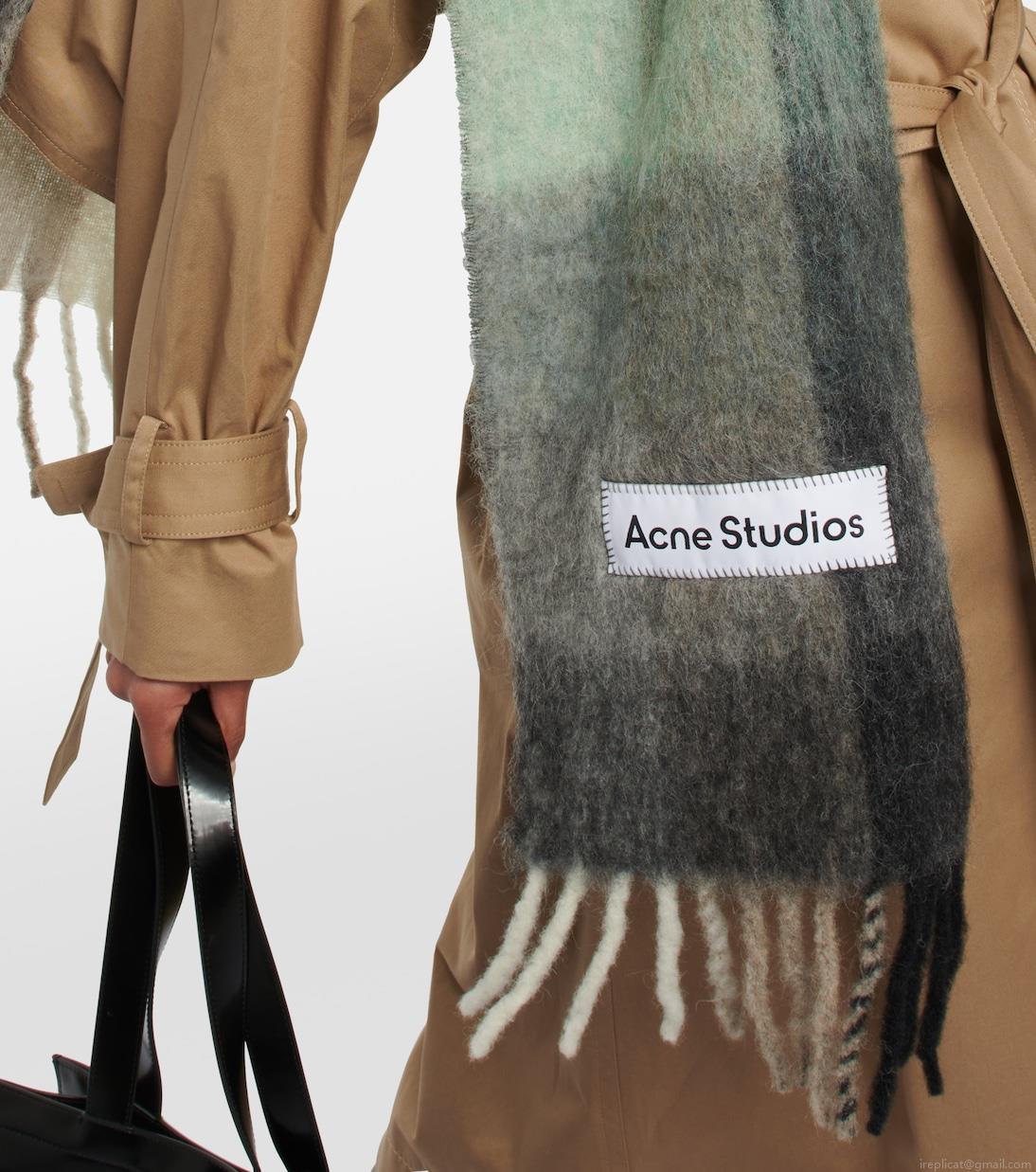 Acne StudiosChecked alpaca wool-blend scarf