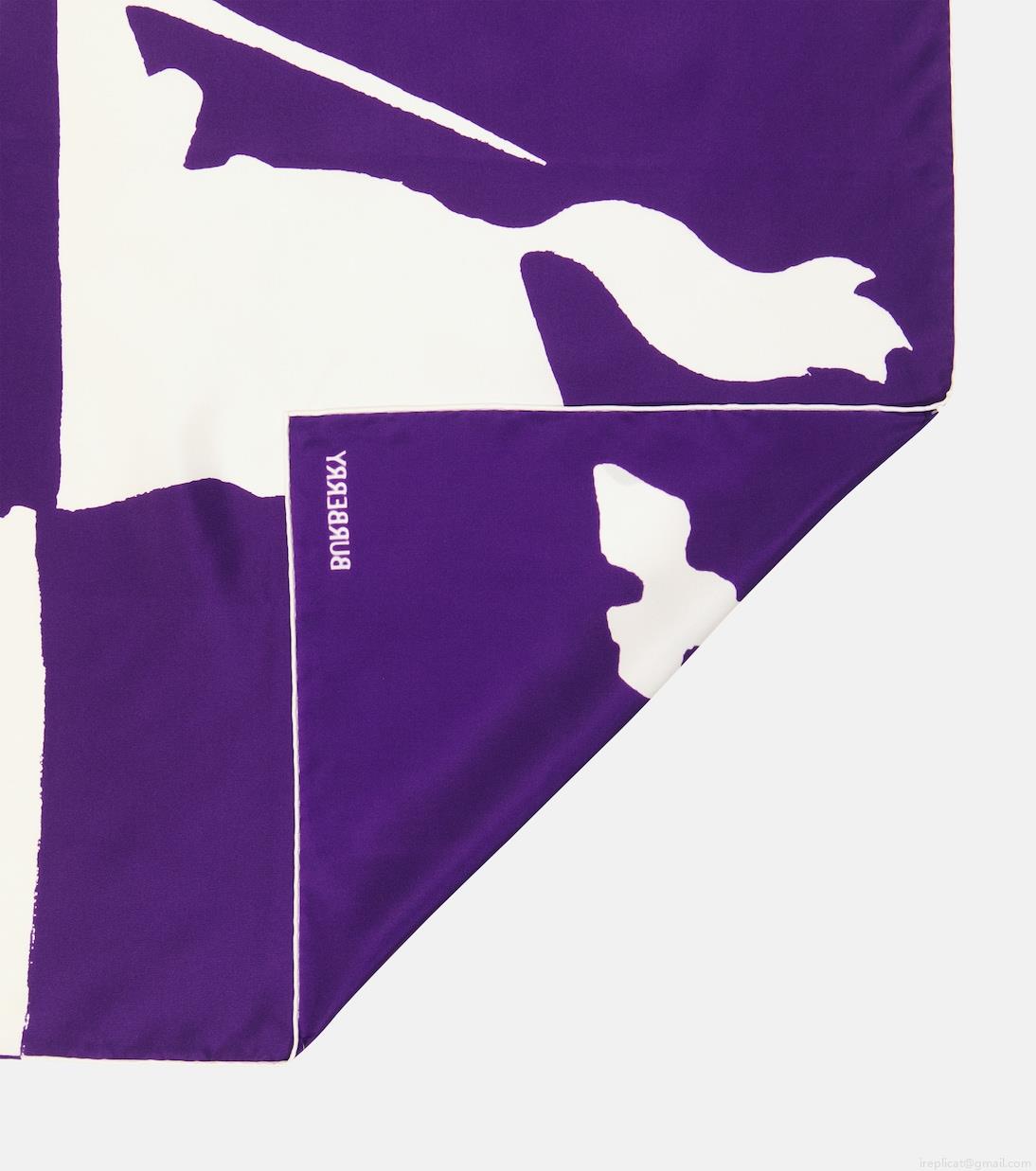 BurberryEKD printed silk scarf BurberryEKD printed silk scarf