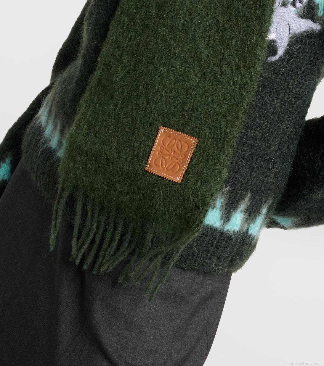 LoeweAnagram mohair-blend scarf