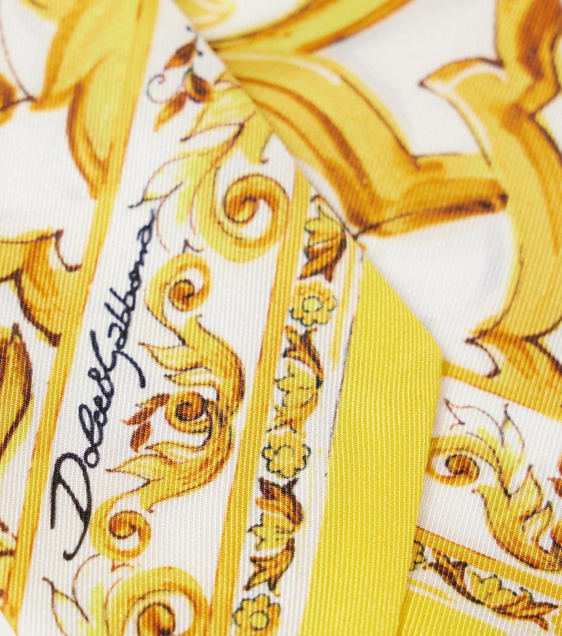 Dolce&GabbanaMajolica silk scarf