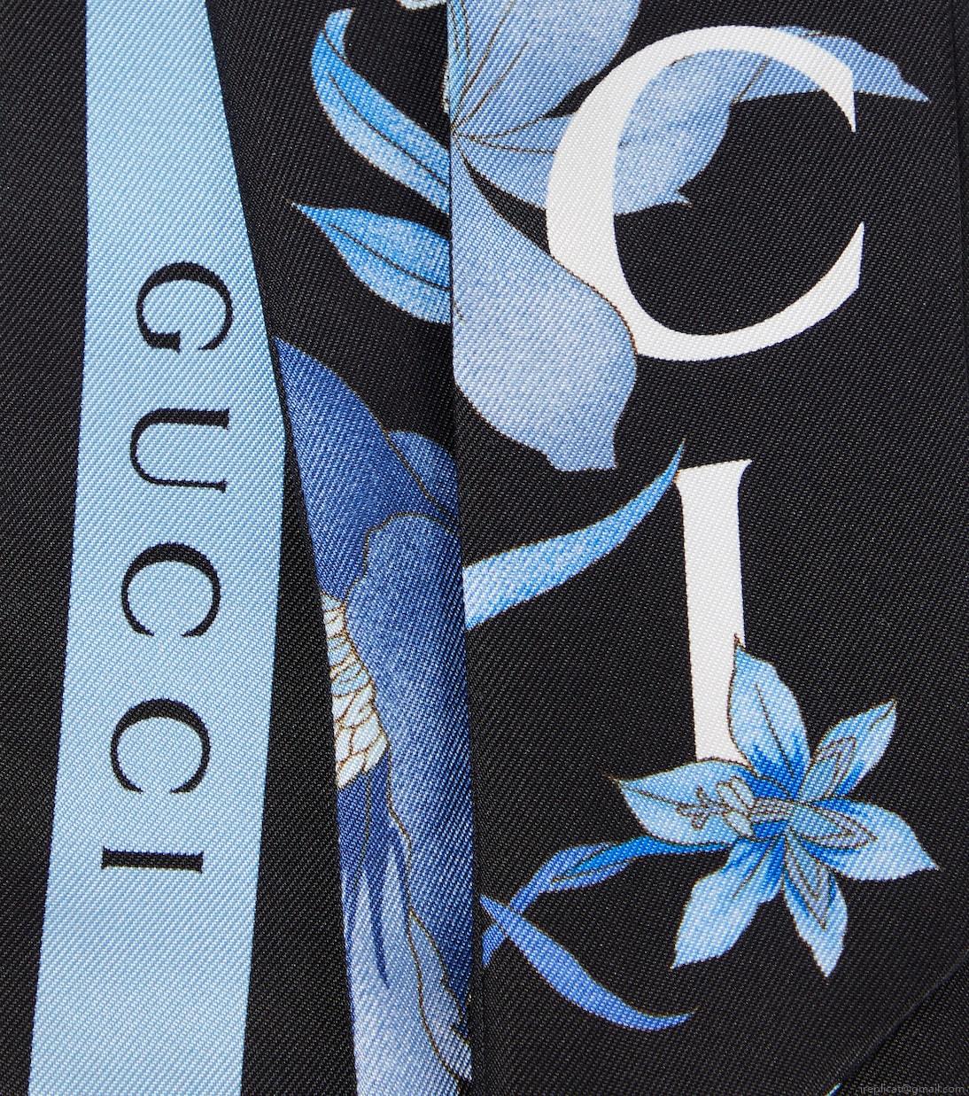 GucciFloral silk scarf