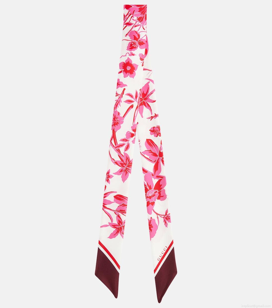 GucciFloral silk scarf