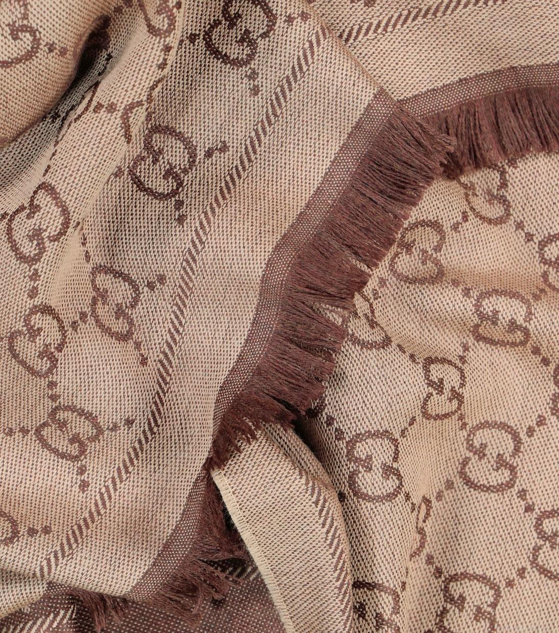 GucciGG wool jacquard scarf