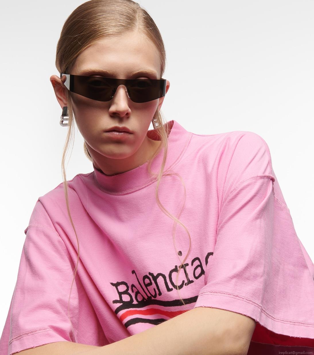 BalenciagaMono rectangular sunglasses