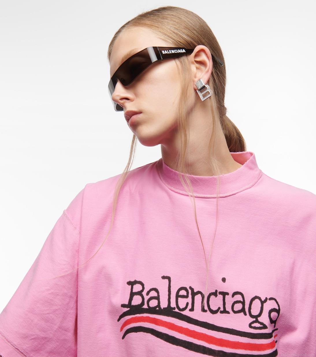 BalenciagaMono rectangular sunglasses