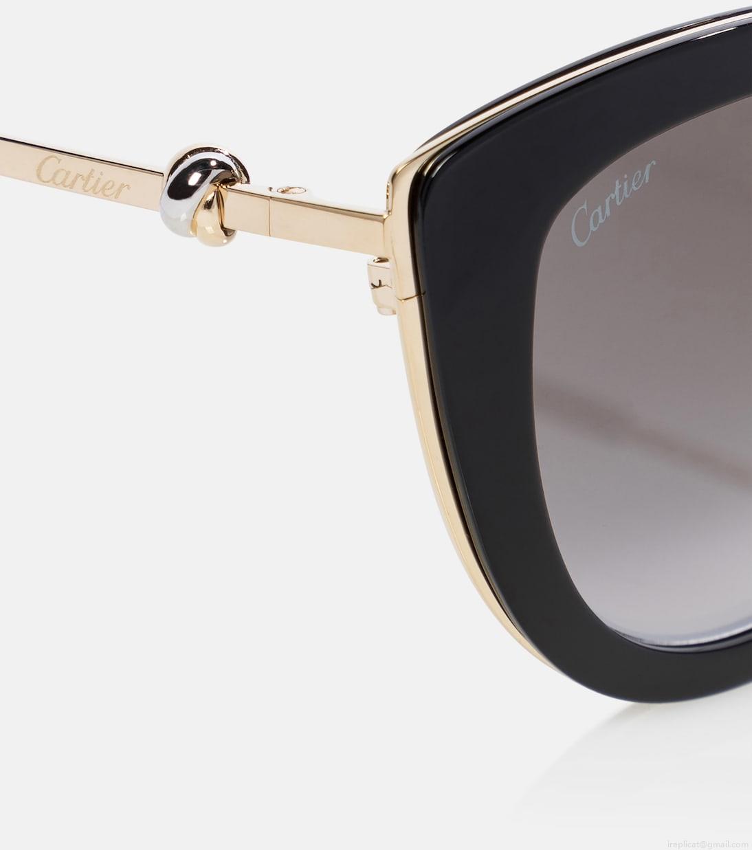 Cartier Eyewear CollectionTrinity cat-eye sunglasses