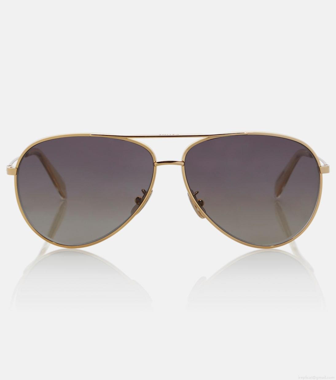 Celine EyewearAviator sunglasses with leather pouch