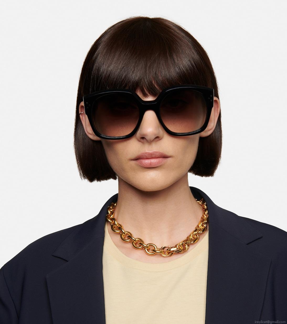 Celine EyewearD-frame acetate sunglasses