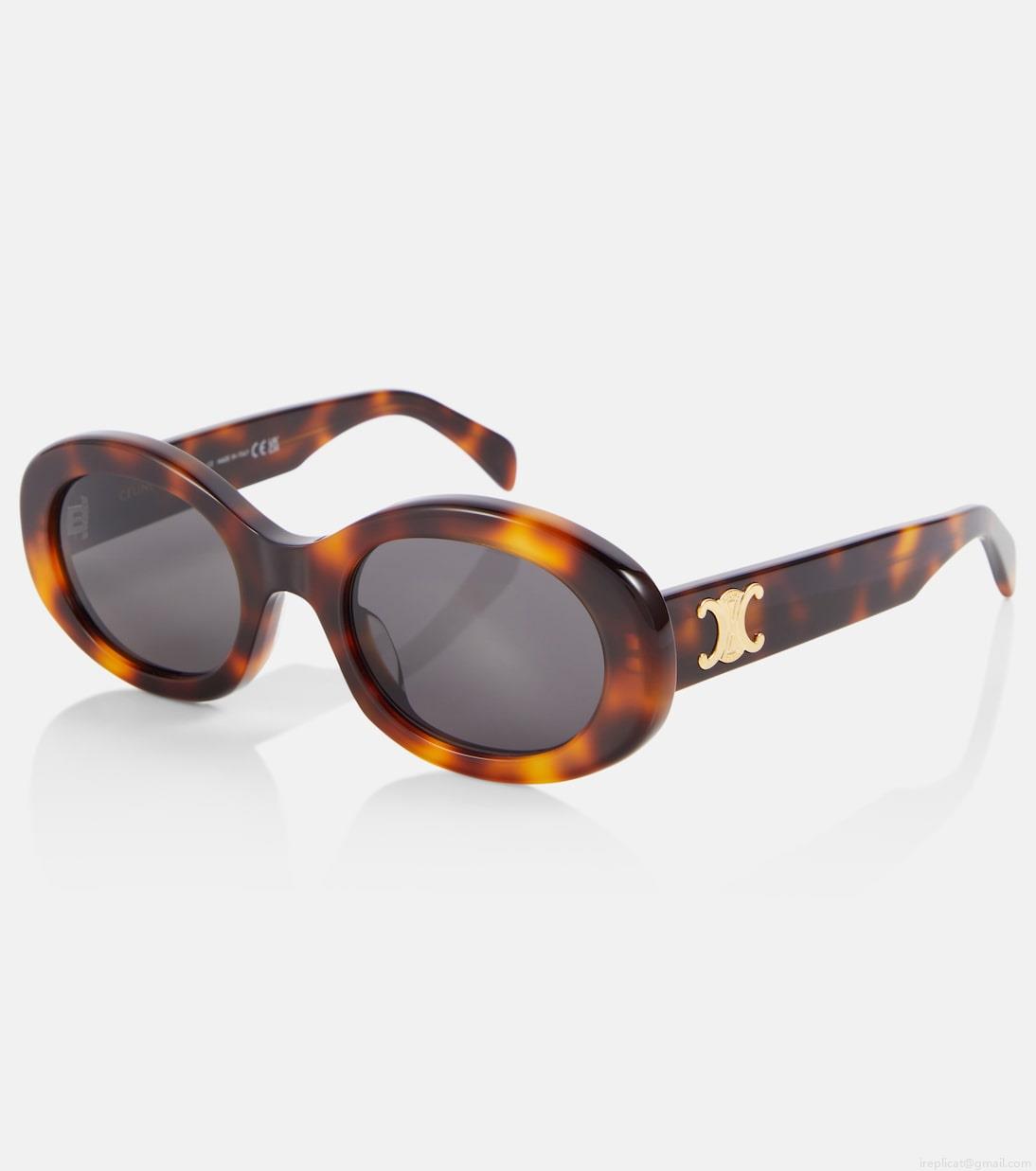 Celine EyewearTriomphe 01 oval sunglasses