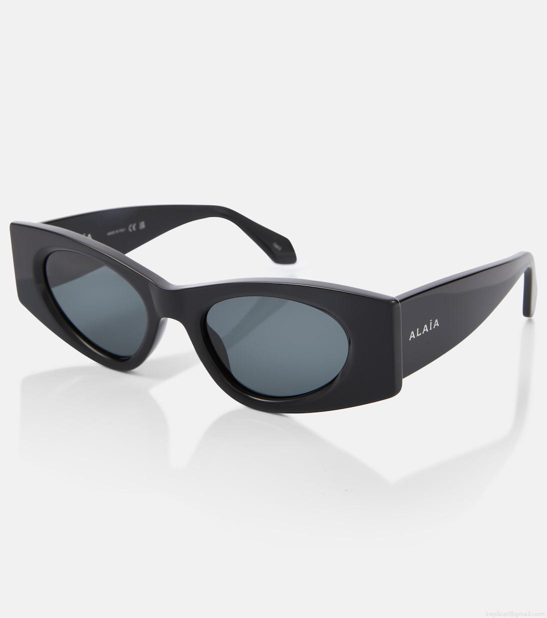 AlaïaLogo oval sunglasses