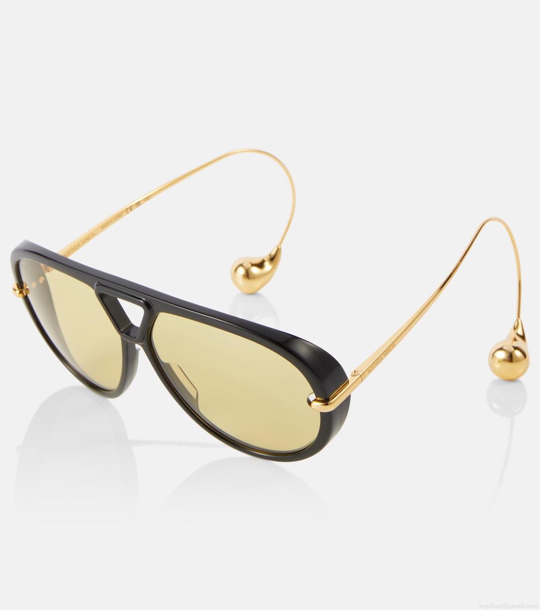 Bottega VenetaDrop aviator sunglasses