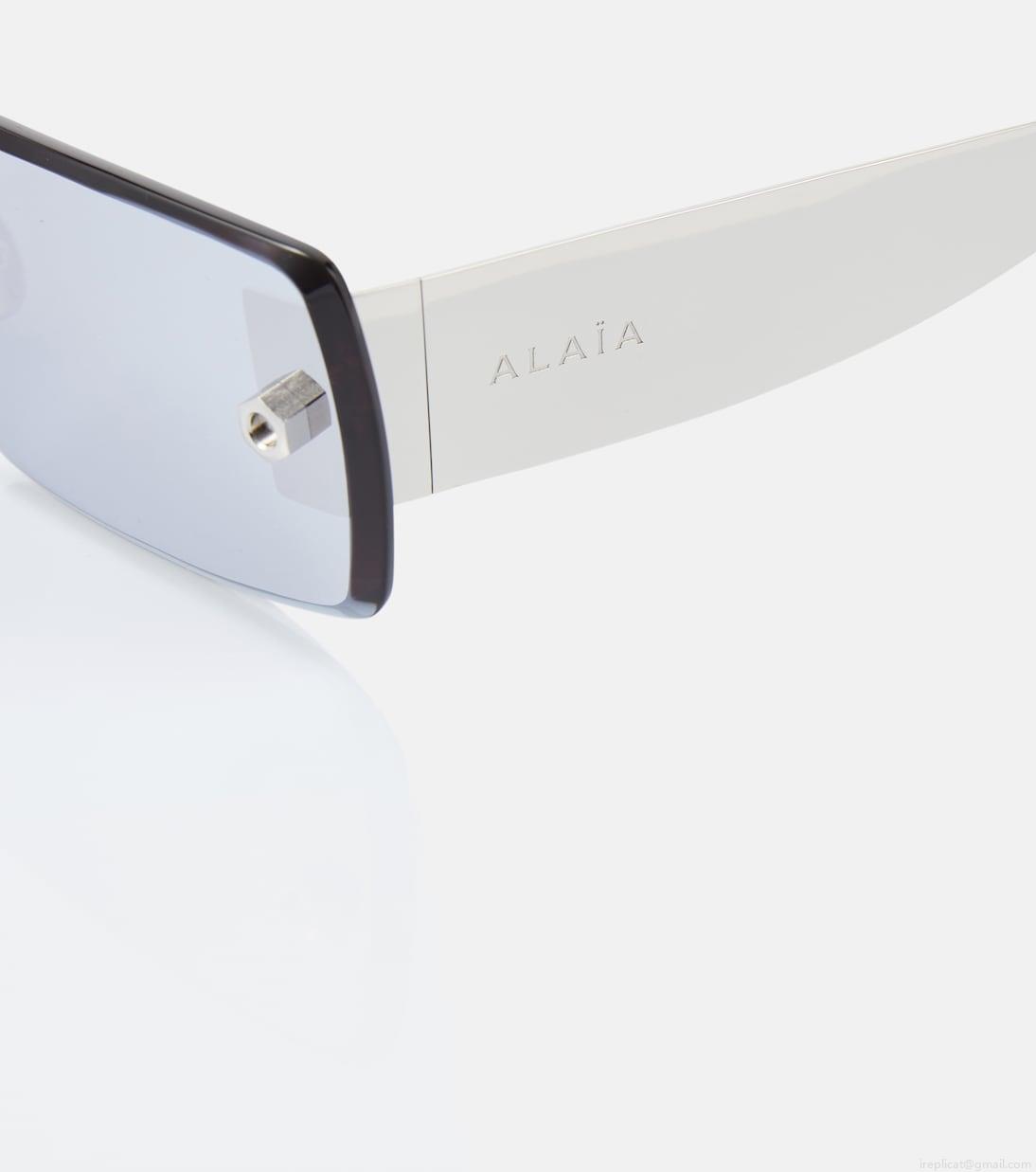 AlaïaLogo rectangular sunglasses