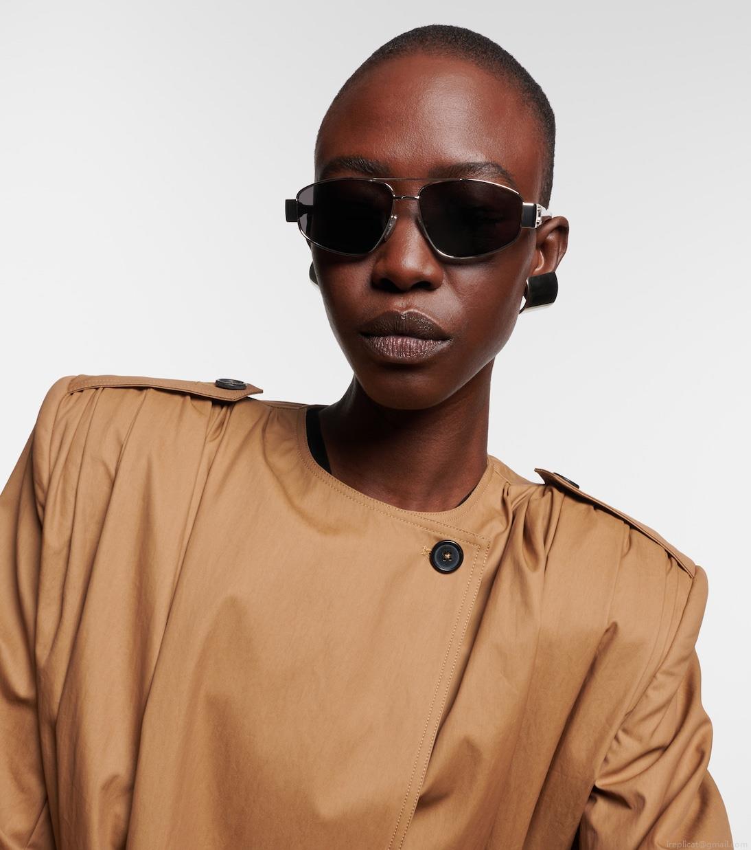 Celine EyewearTriomphe 03 Metal aviator sunglasses