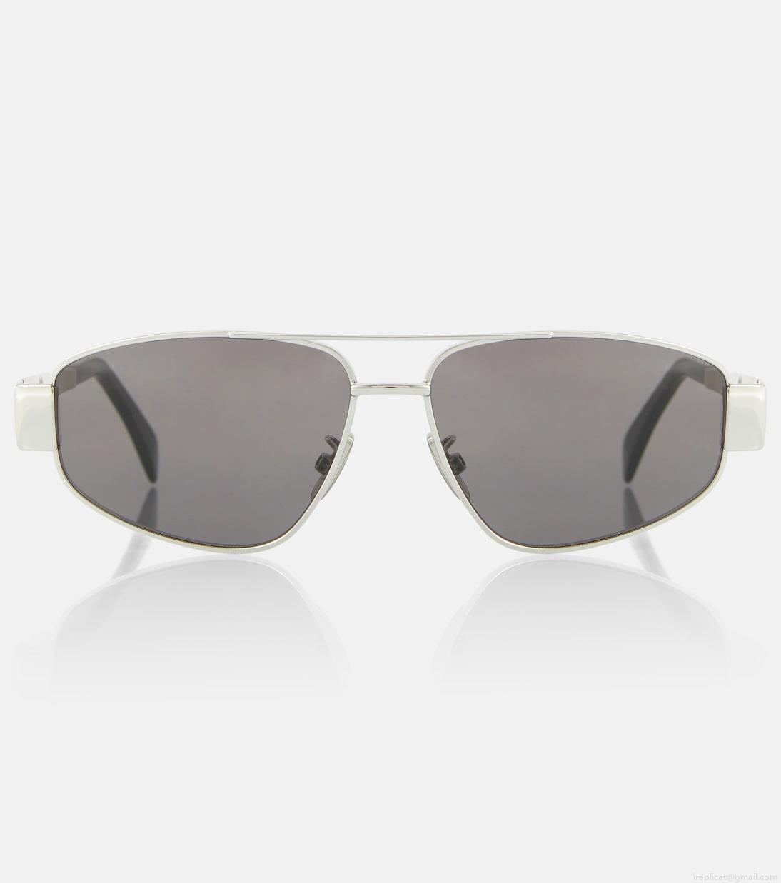 Celine EyewearTriomphe 03 Metal aviator sunglasses