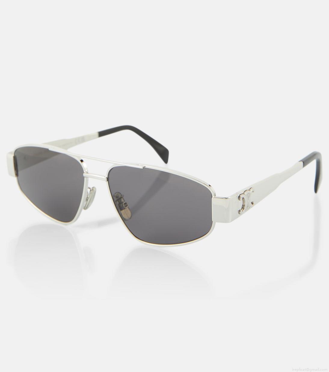 Celine EyewearTriomphe 03 Metal aviator sunglasses