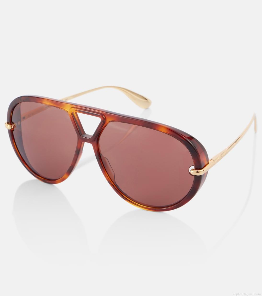 Bottega VenetaDrop aviator sunglasses