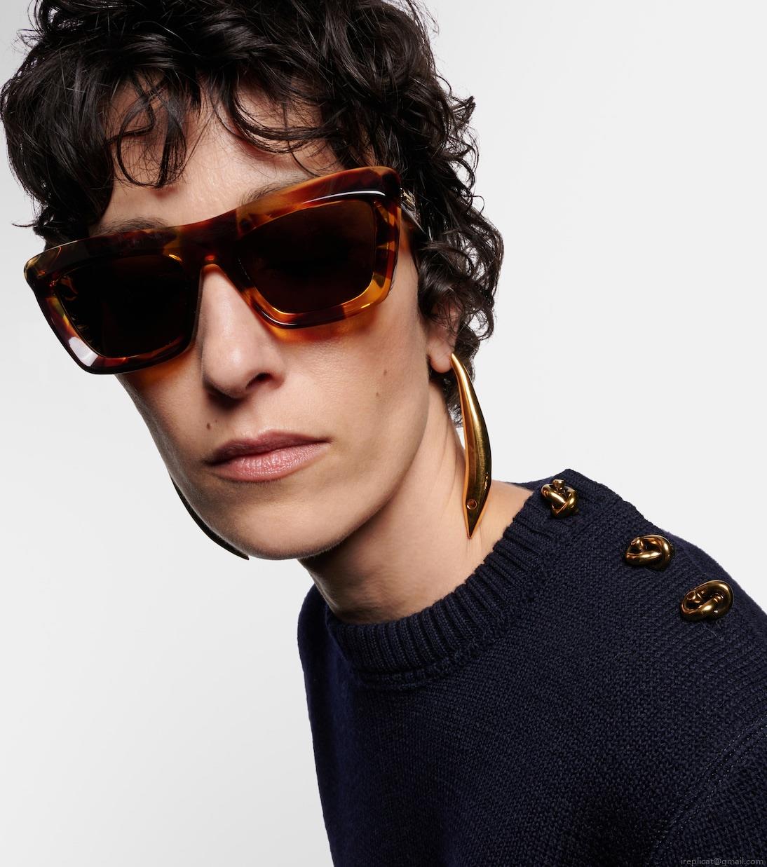 Bottega VenetaScoop rectangular sunglasses