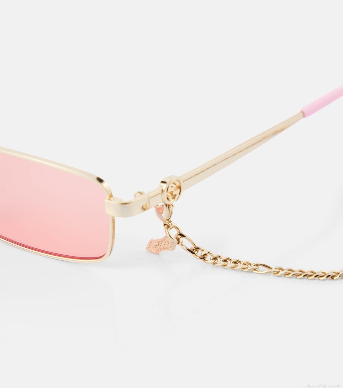 GucciCut Out rectangular sunglasses