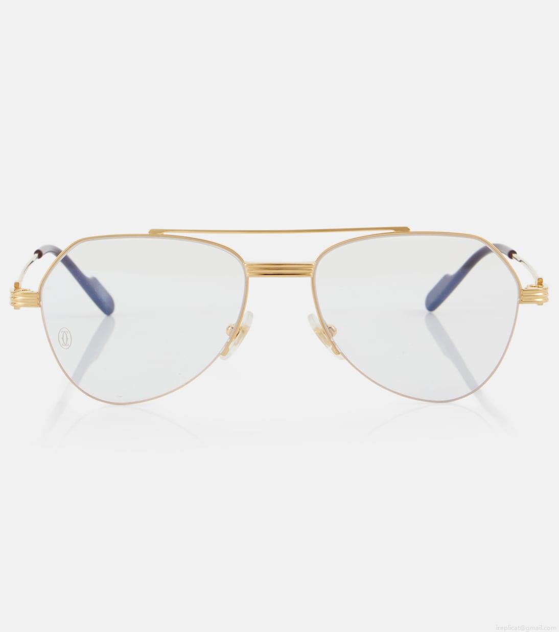 Cartier Eyewear CollectionPremière aviator glasses